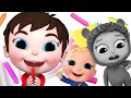 The Crayon Family Song | Sing-Along | The Finger Family Song | 5 Little Babies