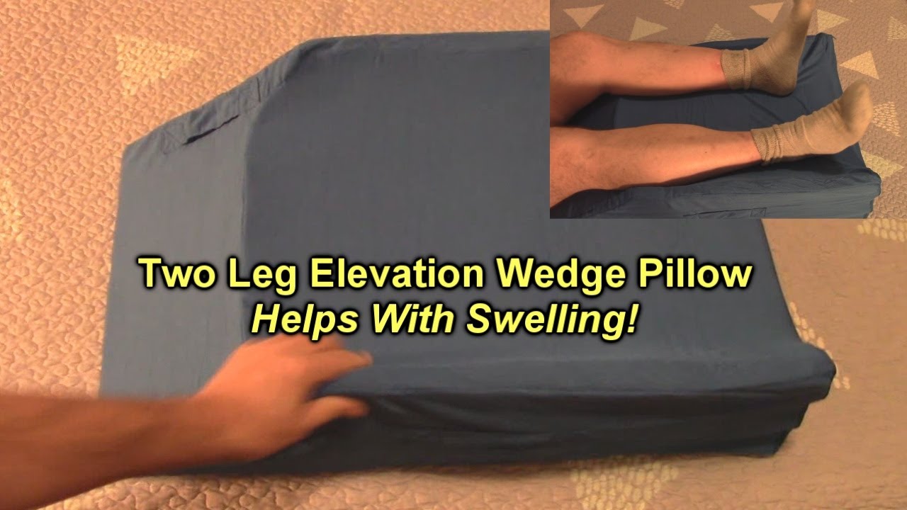 Wedge Pillow for Leg Elevation/Swelling, Post-surgery, Injure (2 Legs)