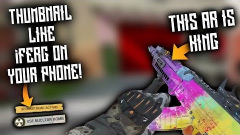 HOW TO MAKE THUMBNAILS LIKE IFERG ON YOUR PHONE | ANDROID/IOS - Call Of Duty Mobile Thumbnail