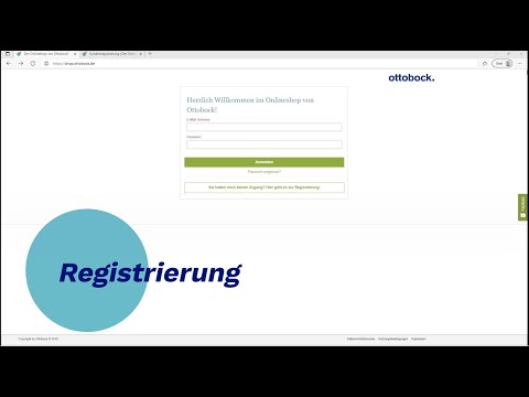 Der neue Ottobock Onlineshop - Registrierung I Ottobock [DE]