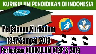 Kurikulum 1947 Sampai 2013 || Perbedaan Kurikulum KTSP & 2013 || educational curriculum in Indonesia