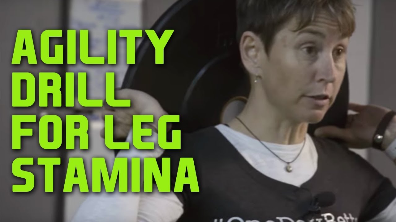 Hockey Goalie Training - specific agility drill to leg stamina