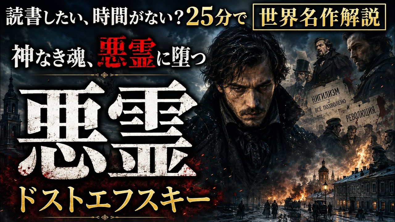 世界名作徹底解説】ドストエフスキー『悪霊』｜ 朗読 あらすじ 解説