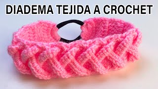 Diadema Tejida a crochet (PASO A PASO) crochet headband | VINCHA  TURBANTE❤