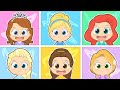 👸 BEBÉS PRINCESAS 👸 Cinco bebés, Familia Dedo... 🎶 Recopilación canciones infantiles en español