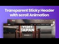 How to create a Transparent Sticky Header in WordPress with Elementor