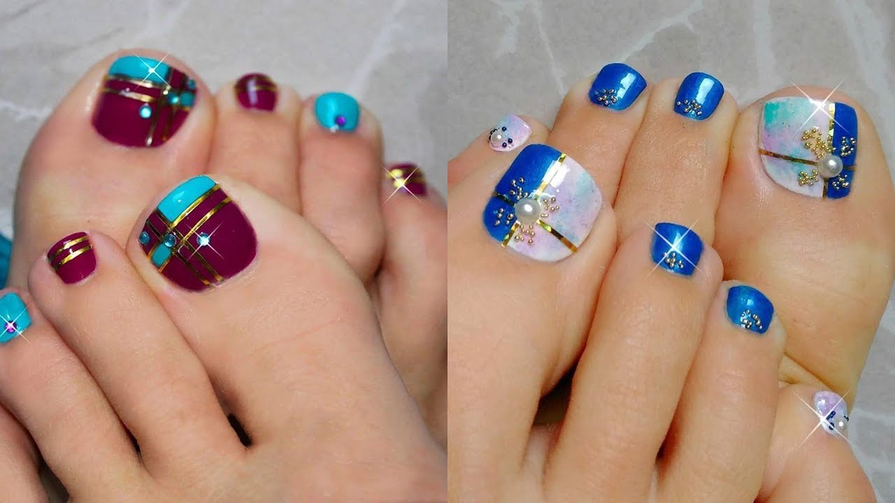 Cute Easy Toenail Art Design Compilation Best Nail Art Design