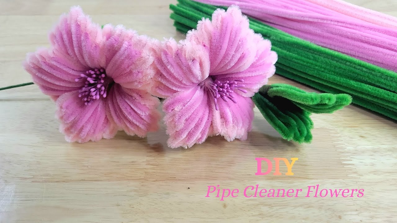 DIY Tutorial Flowers ! How to make flowers by handmade using pipe cleaner ?