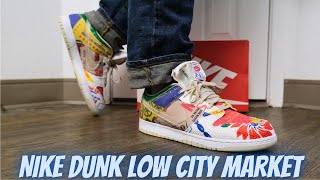 Nike Dunk Low City Market On Feet Review