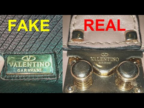 Real vs Fake bag. How to spot fake Valentino Garavani handbags and purses. YouTube