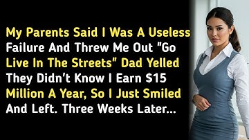 MY PARENTS SAID I WAS A USELESS FAILURE AND THREW ME OUT "GO LIVE IN THE STREETS" DAD YELLED THEY