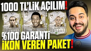 GARANTİ İKON FUTBOLCU VEREN PAKET GELMİŞŞŞ! 1000 TL PAKET AÇILIMI! Fifa 24 ULTİMATE TEAM