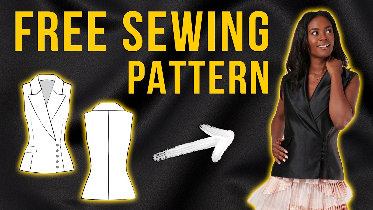 BLESS n°69 SS2021 Liningvest How To Sew a Lined Vest with FREE Sewing Pattern | Step-by-Step