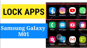 Samsung Galaxy M01 How to Lock and Hide Apps