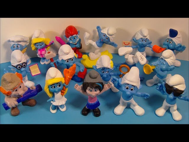 2013 SMURFS 2 SET OF 16 McDONALD'S HAPPY MEAL MOVIE COLLECTION TOY'S VIDEO  REVIEW 