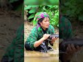 part 1 .How to catch giant fish: Clever girl catches big fish using homemade trap - go to market to