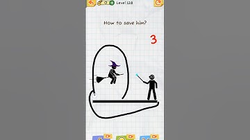 How to save him ? #level 128 #draw2save #1millionviews #shorts