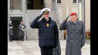 Military honours for NATO Admiral Rob Bauer