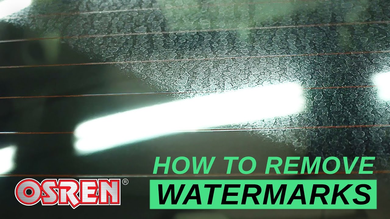 How To Remove Severe Water Spot On Glass