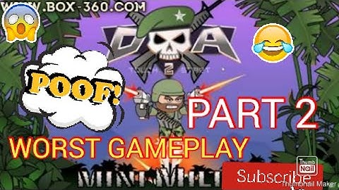 #Mini Militia #Worst #Gamplay #challenge | #DA2 #Noob || #OP#pro