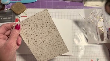 Stampin Up! Aspen tree Luminary card