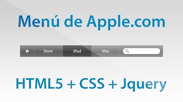 Como hacer el menú horizontal de Apple.com con HTML5, CSS3 y Jquery