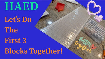 Come start my HAED cross stitch conversion diamond painting with me. We do the 1st 3 blocks together