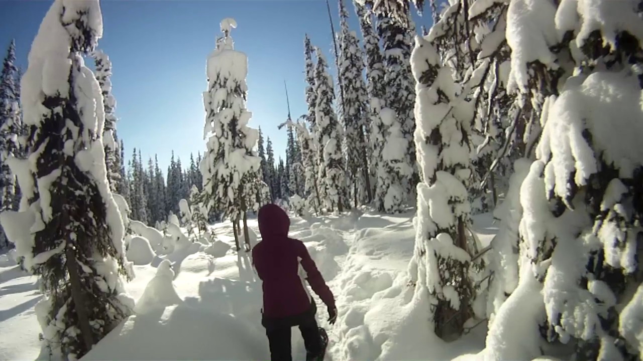 Big White snowboarding and snowshoeing December 2016 YouTube