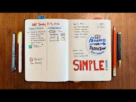 A Simple Minimalist Bullet Journal Setup For 2026 