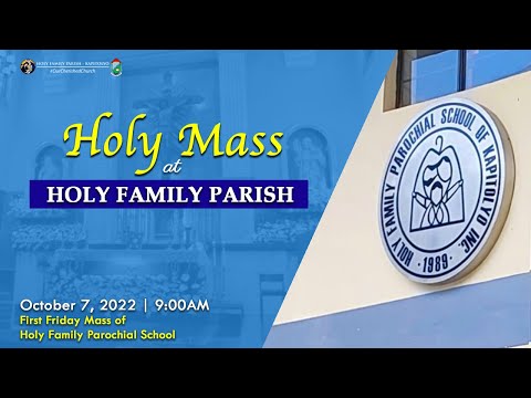 LIVE: First Friday Mass of Holy Family Parochial School