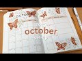 October 2025 Bullet Journal Setup 🦋🍂 plan with me!