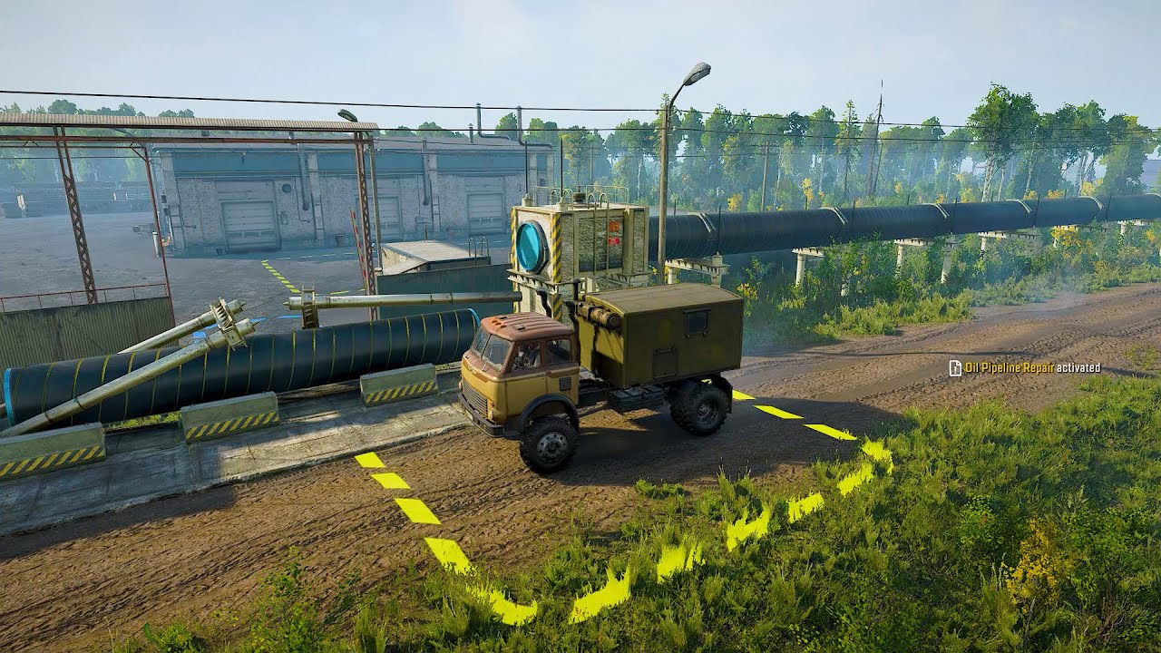 how to open the Garage in New Map PETROLEUM | Snowrunner - YouTube