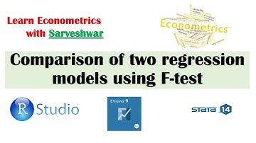 Using F test to compare two regresion models