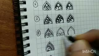 Advanced Mandala motifs (part-2) #mandala #mandalapattern #tutorial #artforkids