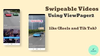 Swipeable Videos Like Reels & Social Apps | ViewPager2 | Android Studio Tutorial 2021 screenshot 5
