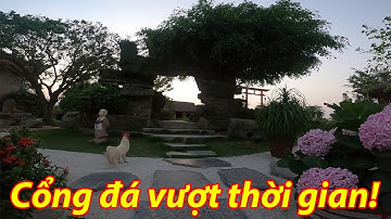 Hồ Cá Koi Đẹp: Cổng đá tự nhiên trong quần  thể sân vườn Nhật