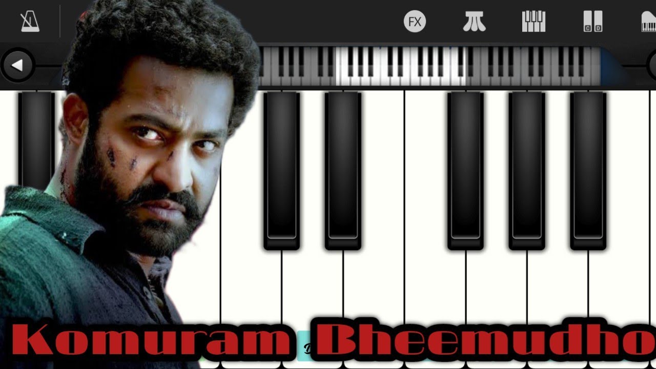 Komuram Bheemudho Song in Piano Tutorial | RRR | JR. NTR | Ram Charan | MM. Keeravani | Kalabbairava