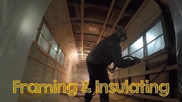 Skoolie Bus Conversion Ep 9 - Framing and Insulation