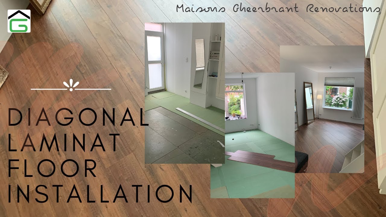 DIAGONAL LAMINATE FLOOR LAYING YouTube