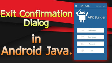 How to Exit with Confirmation Dialog? (Android JAVA)