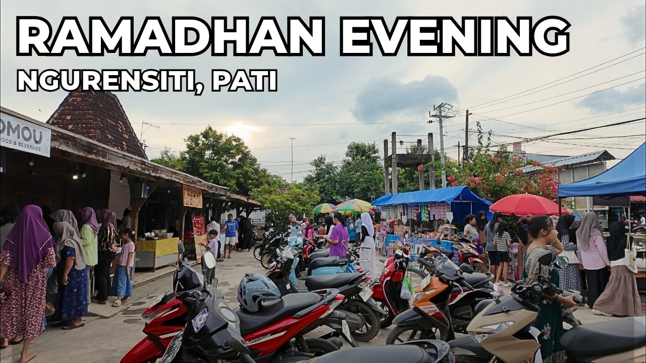 POV Walking Ramadhan Evening in Ngurensiti, Central Java Indonesia | Suasana Menjelang Buka Puasa