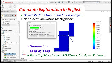 Non Linear Simulation for Beginners | Sheet Metal Bending Stress Analysis | Bending Stress Analysis