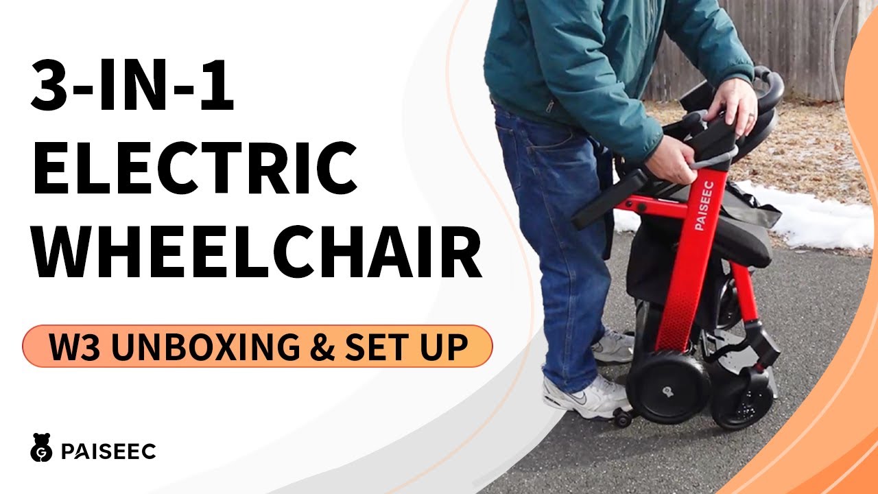 [Unboxing & Set up] 3-in-1 Electric Wheelchair Paiseec W3 | Perfect guide for beginner