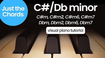 C#/Db minor chords (Dbm, Dbm2, Dbm6, Dbm7) - Piano Tutorial