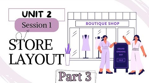 Retail Class 10| Session 1 Store Layout| Unit 2 Retail Store Operations| Part 3