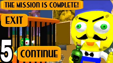 Sponge Neighbor escape 3D _ Level - 5 _ Android iOS gameplay