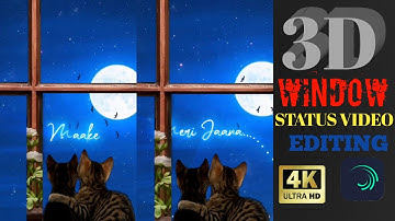 3D Trending Behind object Status video editing || Alight motion video editing || 4k Full seen