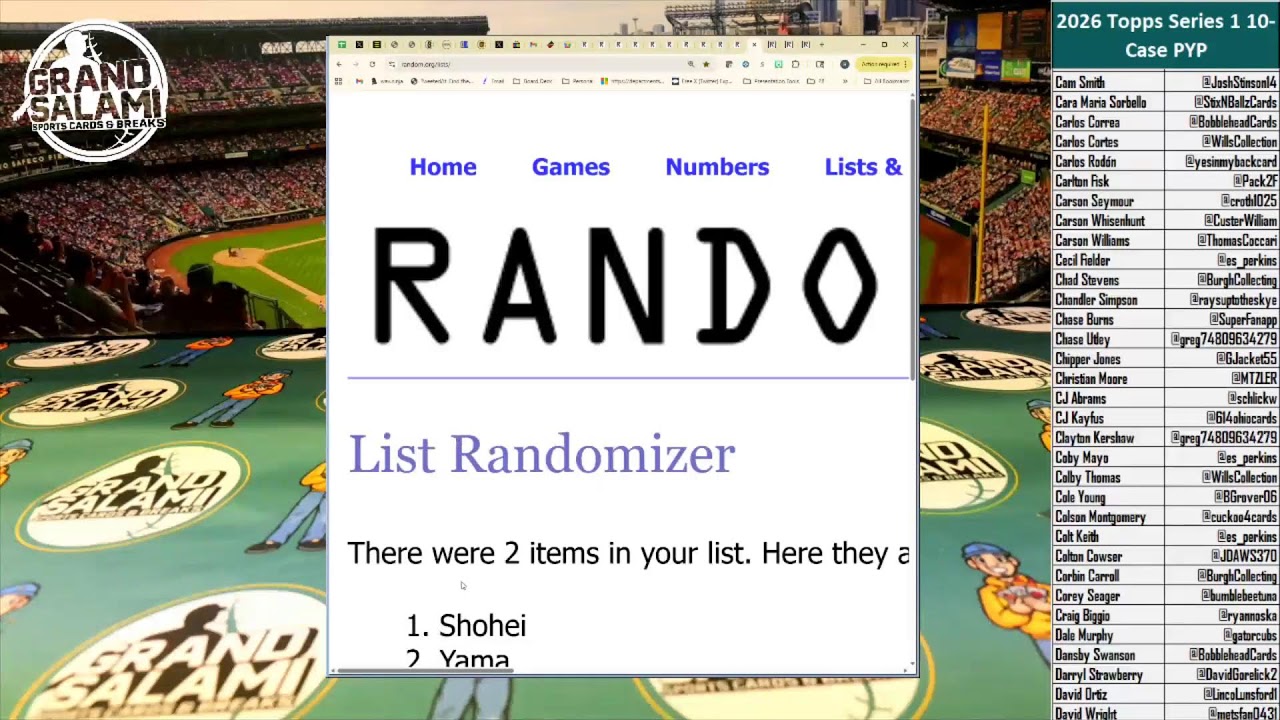 2026 S1 10 Case PYP Card Randoms