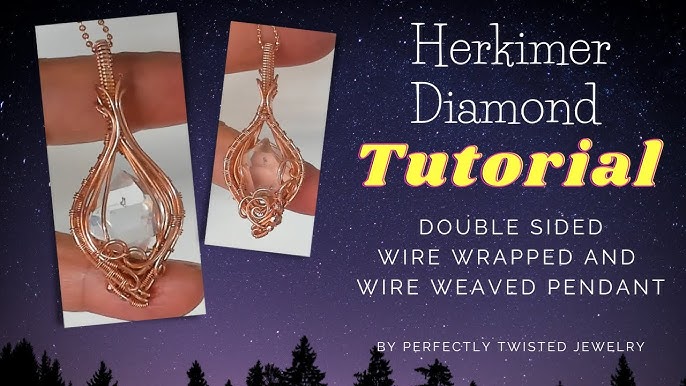 How to wrap crystals with wire * Moms and Crafters