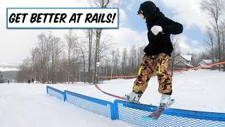 How To LOCK IN To Rails On Skis!! (Pedaling)